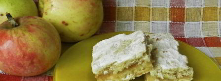 насыпной пирог с яблоками и творогом. Шаг 13