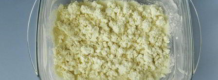 насыпной пирог с яблоками и творогом. Шаг 6