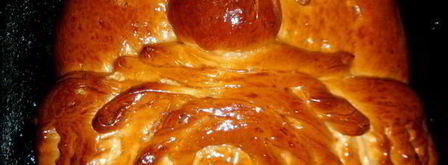 новогодний пирог дед мороз. Шаг 14