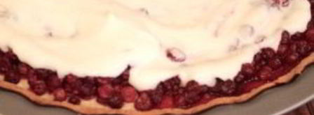 открытый пирог с брусникой. Шаг 6