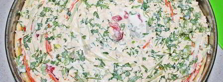 овощной пирог полосатик с кабачками и морковью. Шаг 14