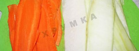 овощной пирог полосатик с кабачками и морковью. Шаг 6