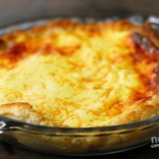 Рецепт пирога из готового бездрожжевого теста