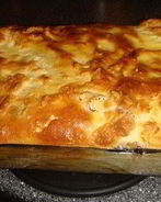 Пирог из яблок со сметаной