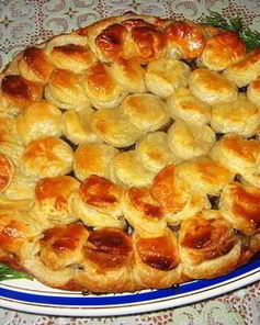 Пирог Рыбка с рыбной консервой