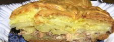 пирог рыбный с сайрой. Шаг 10