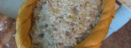 пирог с морковью и мясом. Шаг 6