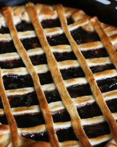 Пирог с повидлом из дрожжевого теста