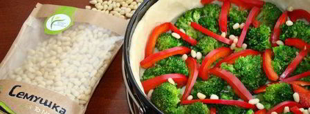 пирог с творогом и брокколи. Шаг 7