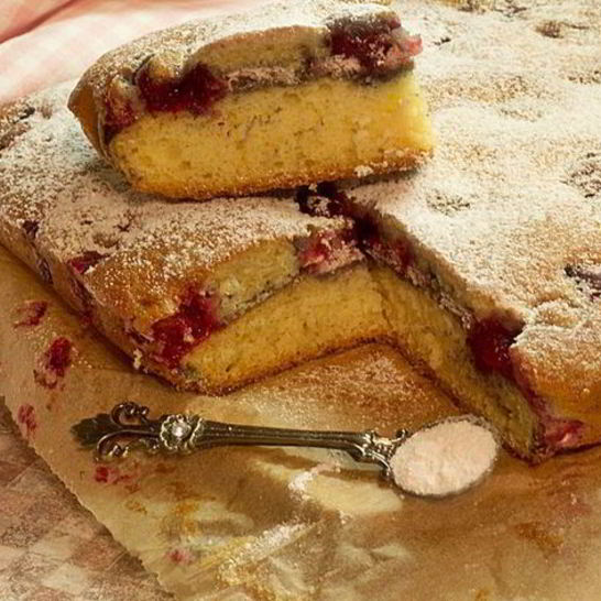 Рецепт пирога торопыжка с вишней