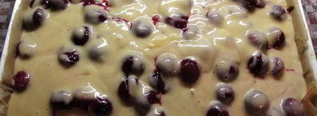 пирог торопыжка с вишней. Шаг 5