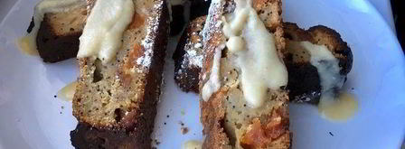 пряный медовый пирог с персиками. Шаг 12