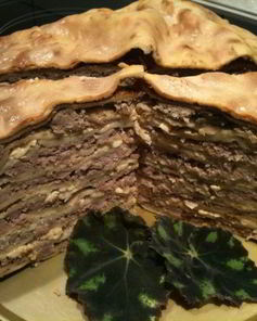 Рязанский блинный пирог