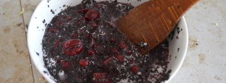 сдобный пирог с вишнями и маком. Шаг 14