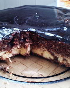 Шоколадно-ванильный пирог