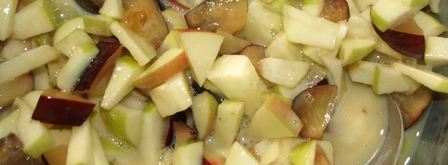 сливовый пирог с яблоками. Шаг 3