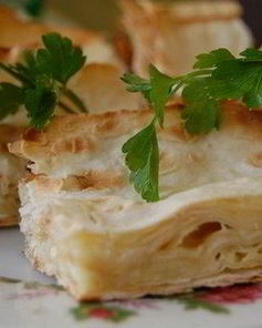 Сырный пирог с творогом из лаваша