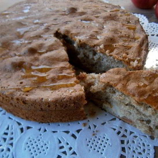 Рецепт яблочного пирога с отрубями