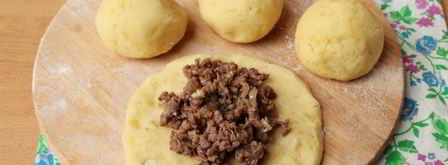 картофельные пирожки с мясом. Шаг 8