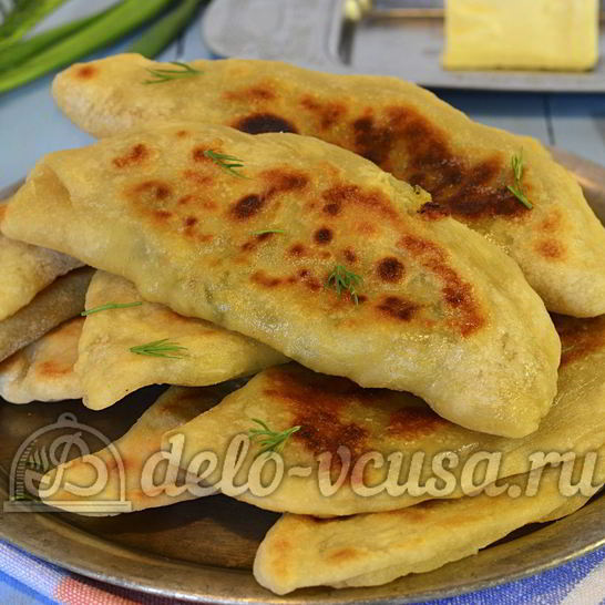 Рецепт кутабов с сыром и зеленью
