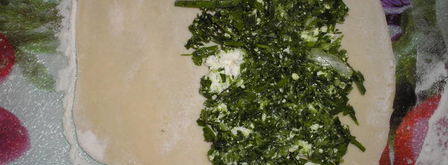 кутабы с зеленью и сыром. Шаг 4