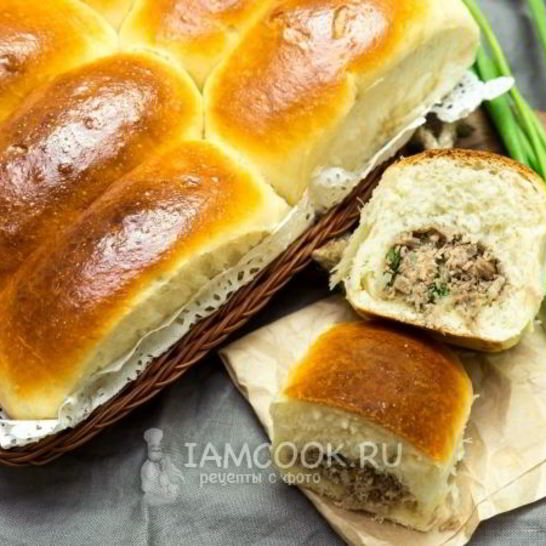 Рецепт печеных пирожков с говядиной и зеленым луком