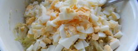 пирожки из творожного теста с капустой и яйцом. Шаг 5