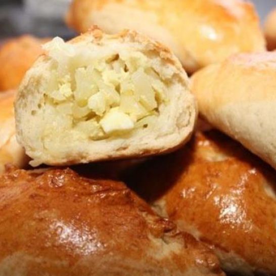 Рецепт пирожков с капустой, яйцом и луком в духовке