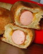 Пирожки с сосиской жареные