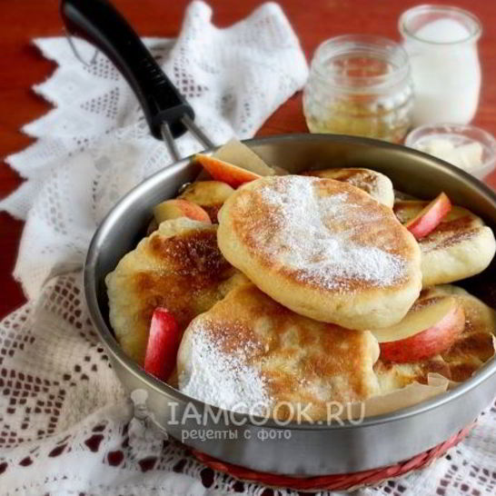 Рецепт пирожков с яблоками на кефире