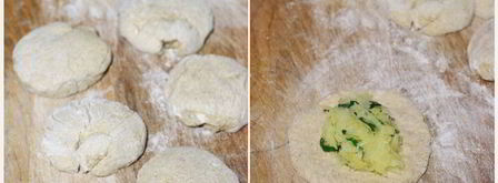 русские ржаные пирожки с картофелем. Шаг 4