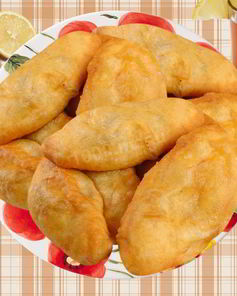 Жаренные пирожки с картошкой на кислом тесте