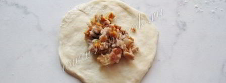 жареные пирожки с мясом и грибами. Шаг 13