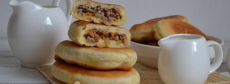 жареные пирожки с мясом на сковороде. Шаг 18