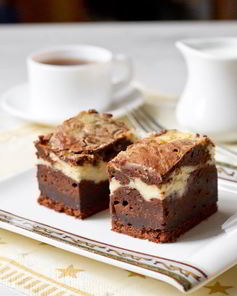Кофейные брауни с маскарпоне