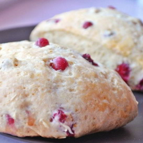 Рецепт лимонных пирожных с клюквой