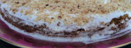 морковно-ореховое пирожное со сметанным кремом. Шаг 11