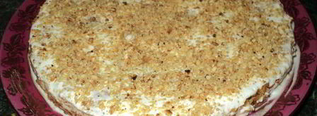 морковно-ореховое пирожное со сметанным кремом. Шаг 10