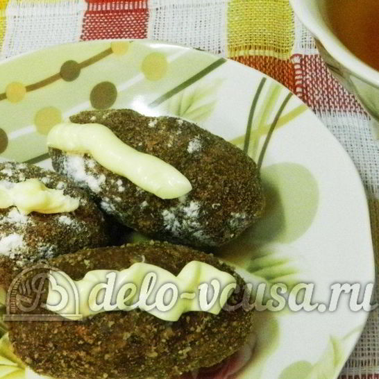 Рецепт пирожного картошка с орехами и коньяком