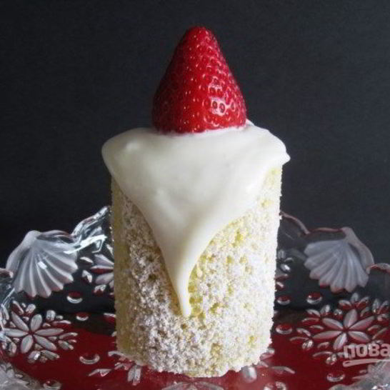 Рецепт пирожного ванильная свеча