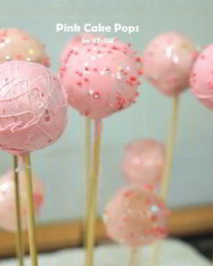 Пирожные Розовые Кейк Попсы