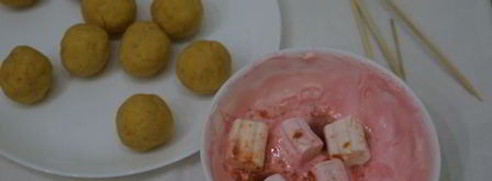 пирожные розовые кейк попсы. Шаг 9