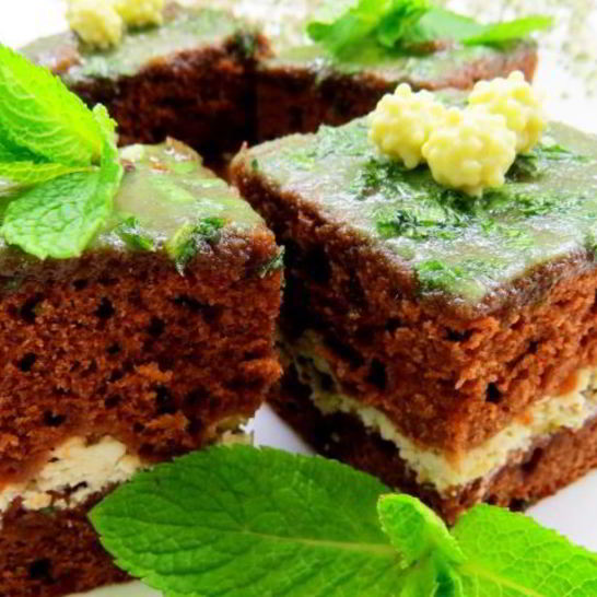 Рецепт шоколадна-мятных брауни