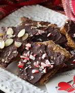 Шоколадные пирожные с миндалем