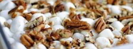 шоколадные пирожные с орехами и суфле. Шаг 6