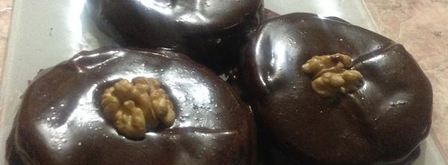 тыквенные пирожные в шоколадной глазури. Шаг 11