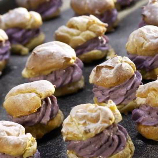 Рецепт заварных мини-пирожных с черникой