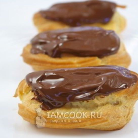 Рецепт заварных пирожных с кремом из сгущенного молока