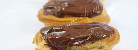 заварные пирожные с кремом из сгущенного молока. Шаг 13