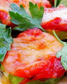 Мини-пиццы на кабачке